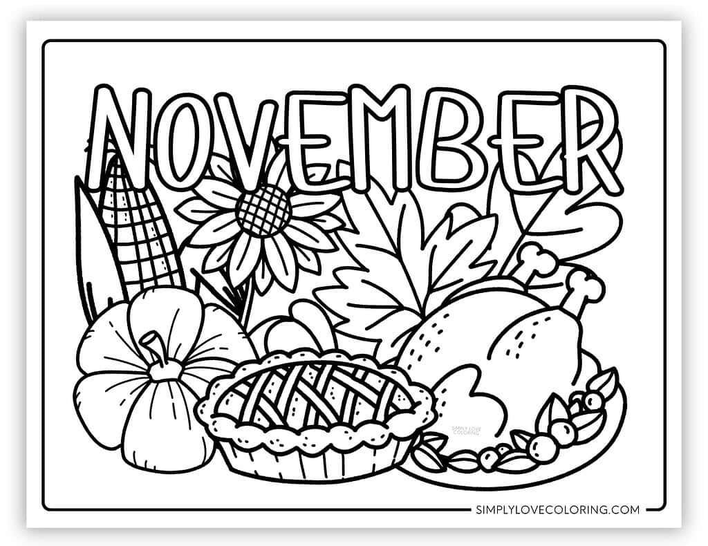 november coloring pages printable