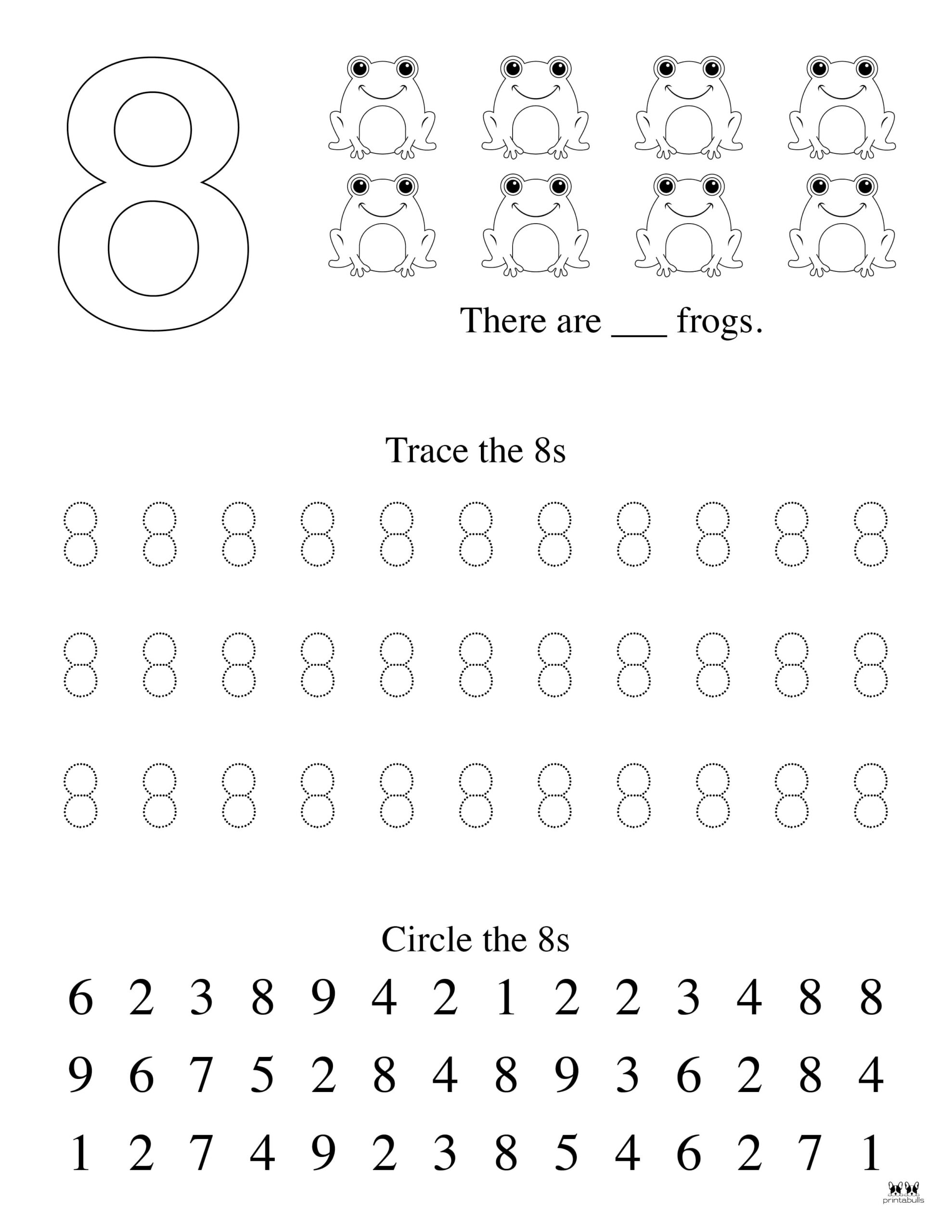 Number 8 Tracing Worksheets 15 FREE Pages Printabulls