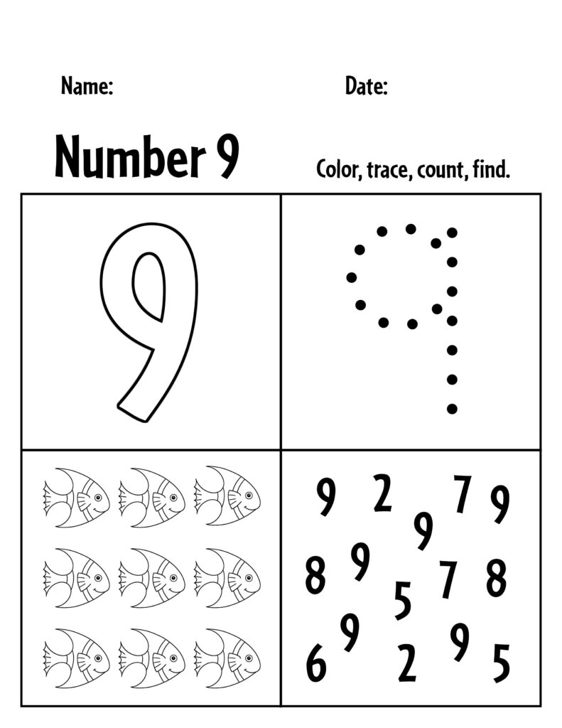 Number 9 Activities For Preschool Free Worksheets Printable Number 9 Activities For Preschool Free Worksheets Printable