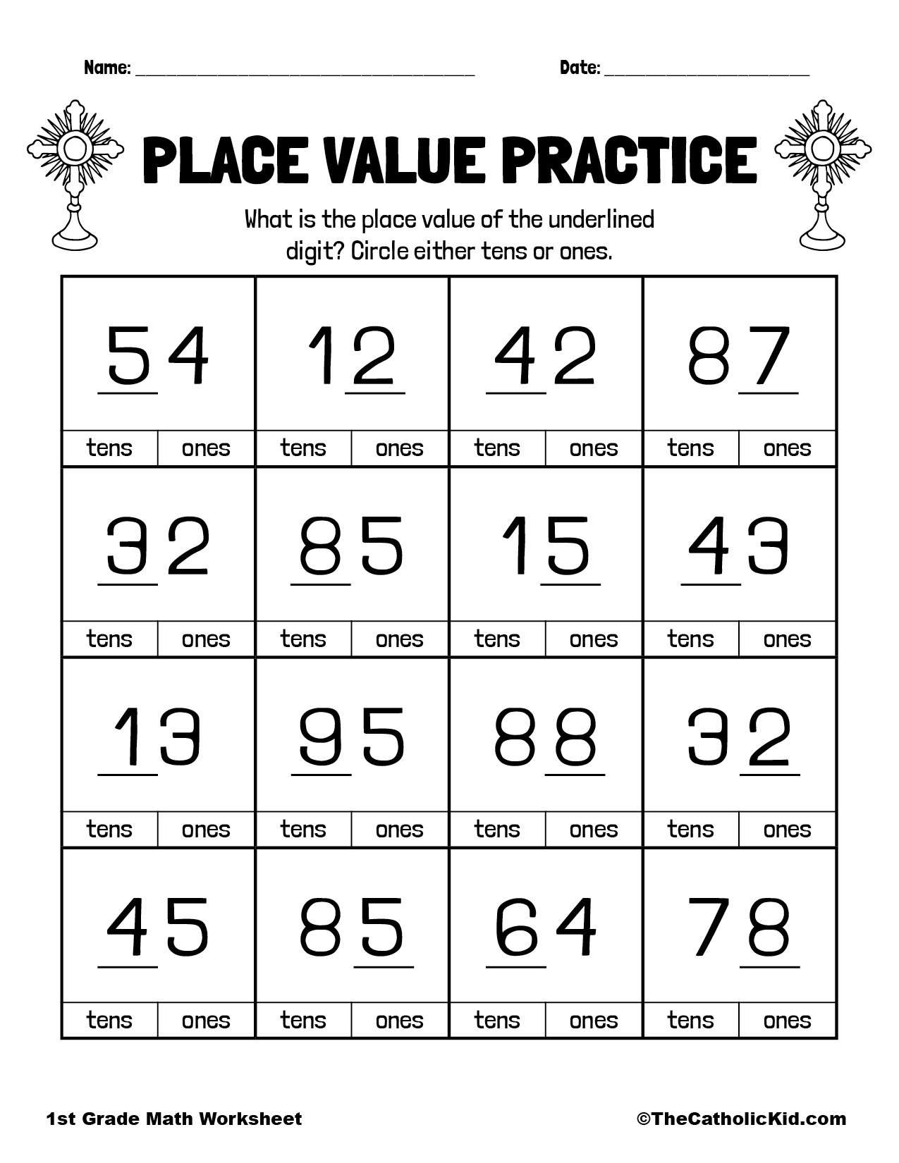 value place value worksheets
