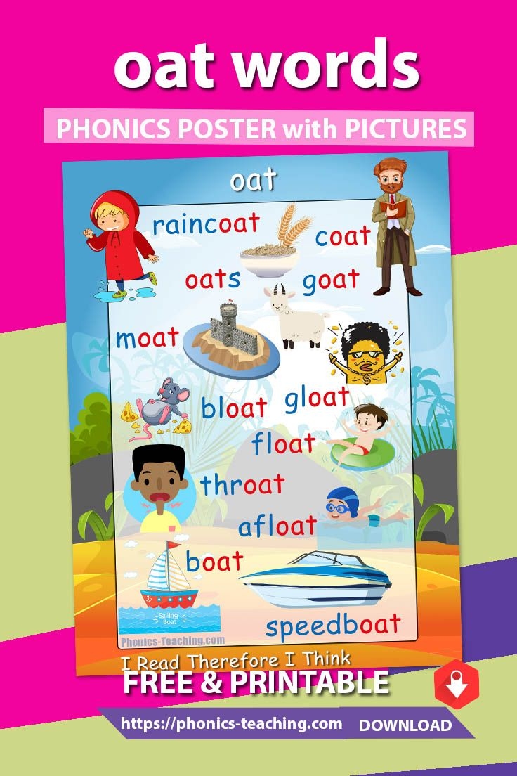 Oat Words FREE Printable Phonics Poster You Need To Have This Oat Words FREE Printable Phonics Poster You Need To Have This