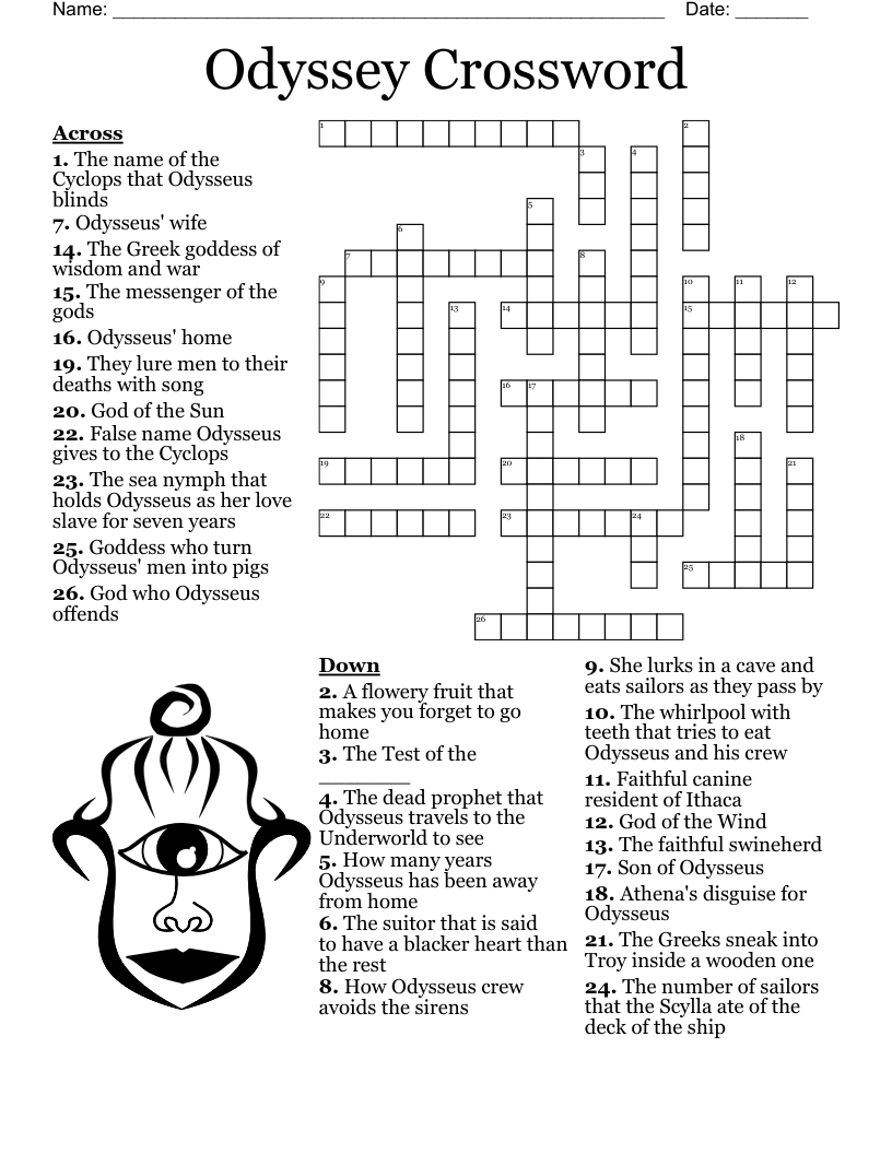 Odyssey Crossword WordMint Odyssey Crossword WordMint
