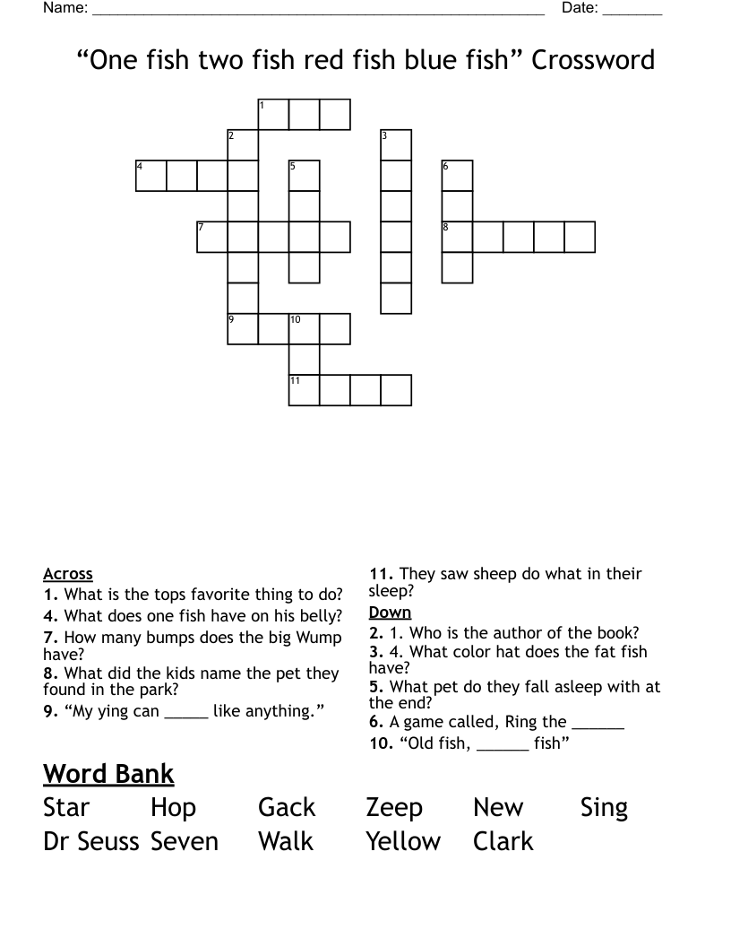 game fish crossword clue