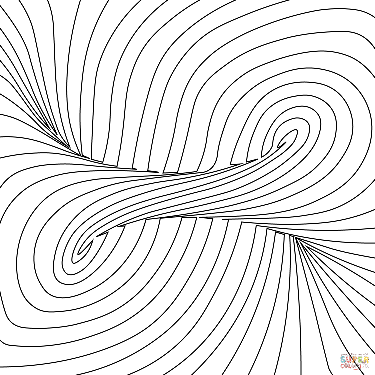 Optical Illusion Coloring Page Free Printable Optical Illusion Coloring Page Free Printable