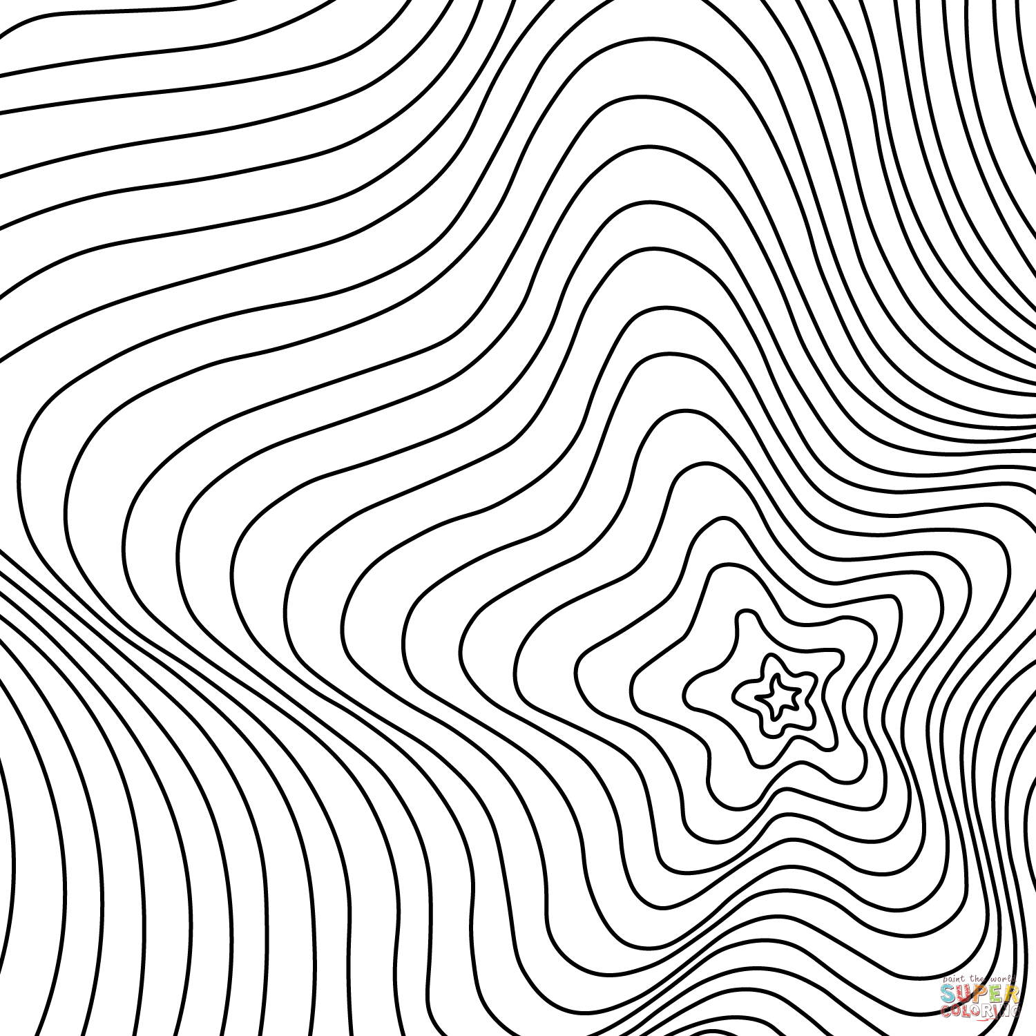 Optical Illusion Coloring Page Free Printable Optical Illusion Coloring Page Free Printable
