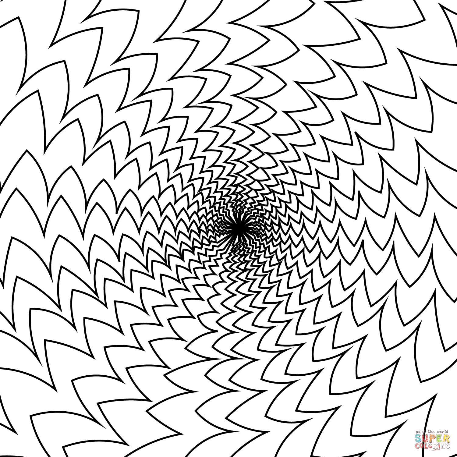optical illusion coloring pages optical illusion coloring pages
