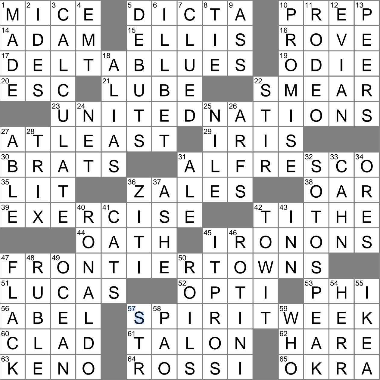 Out In The Open Crossword Clue Archives LAXCrossword