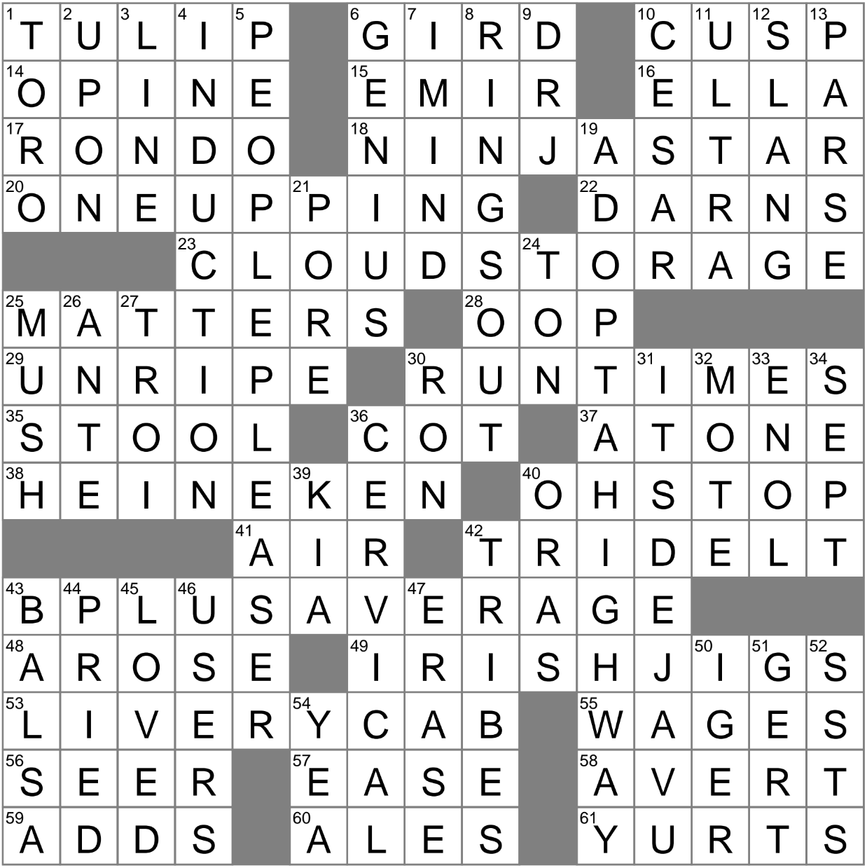 Own The Road Crossword Clue Archives LAXCrossword Own The Road Crossword Clue Archives LAXCrossword