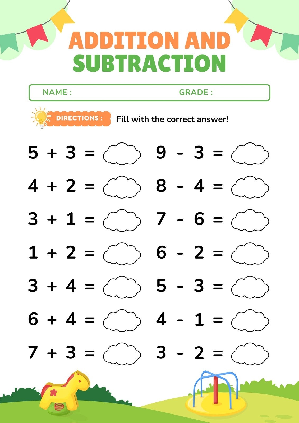 Page 2 Free Subtraction Worksheet Templates To Edit And Print Canva Page 2 Free Subtraction Worksheet Templates To Edit And Print Canva