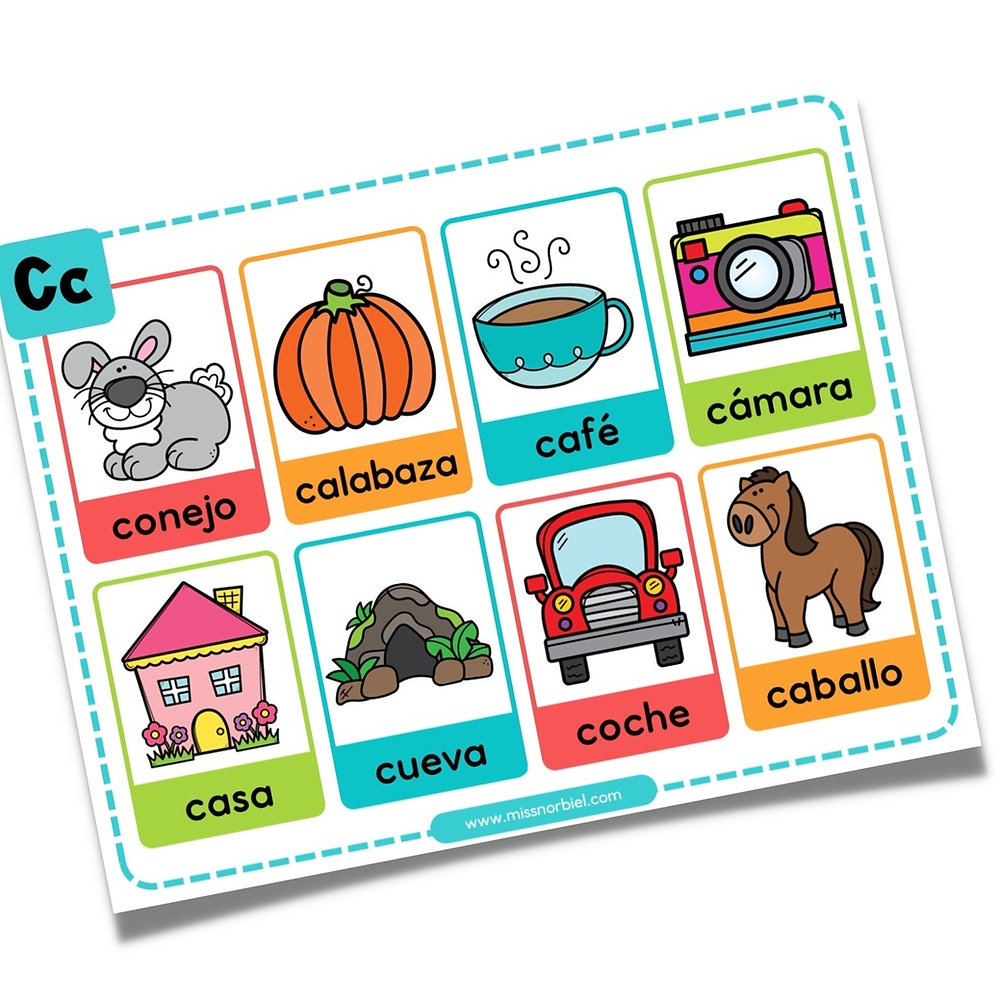Palabras Con La C Para Ni os S labas Ca Ce Ci Co Cu
