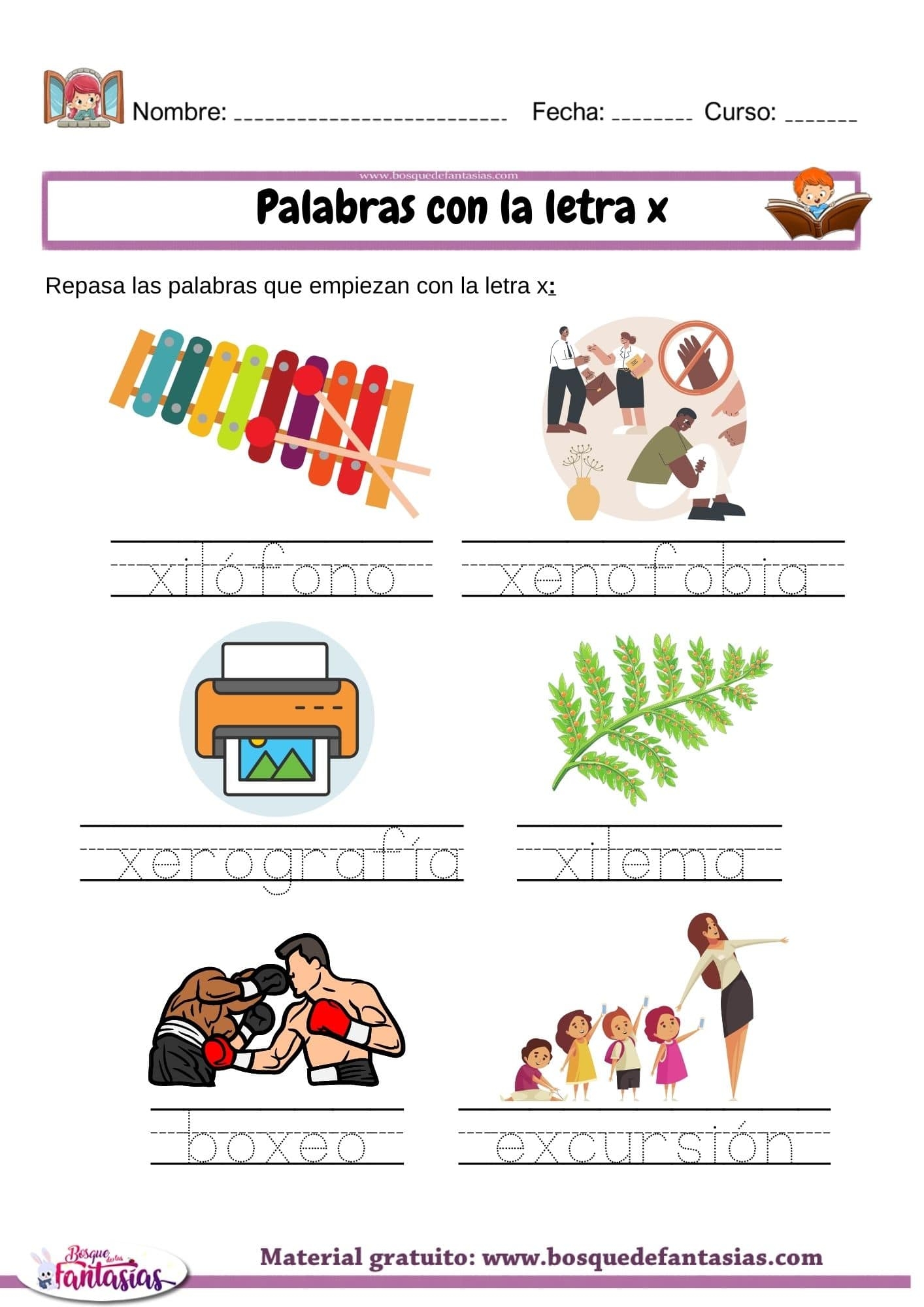 palabras que con x palabras que con x