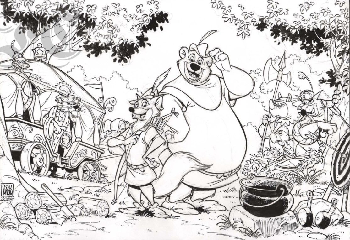robin hood coloring pages