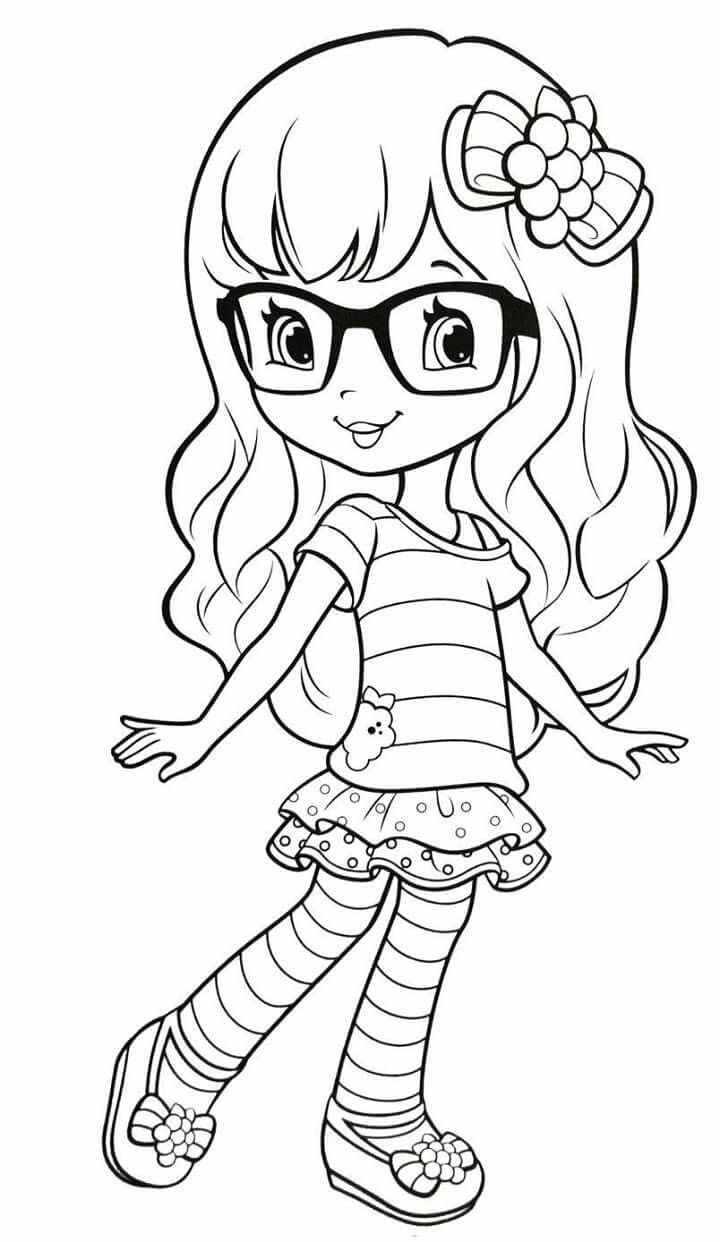 strawberry shortcake coloring pictures