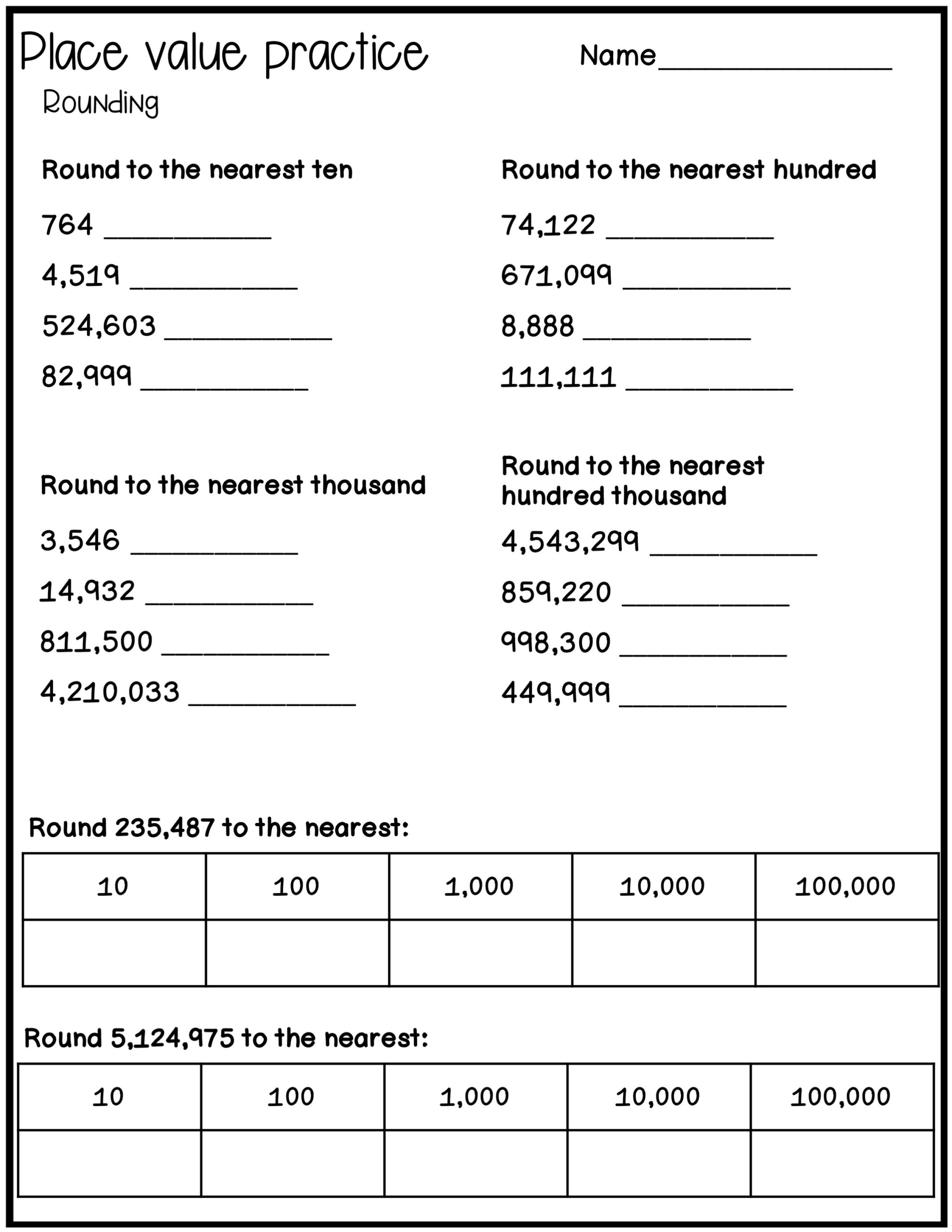 Place Value To Millions Worksheets Made By Teachers Place Value To Millions Worksheets Made By Teachers