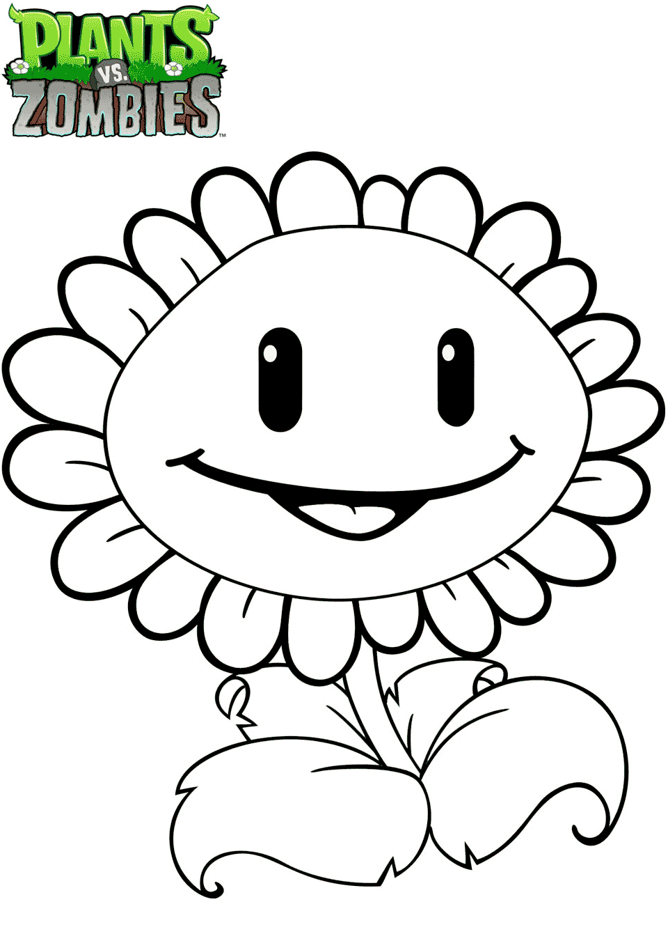 colouring pages plants vs zombies