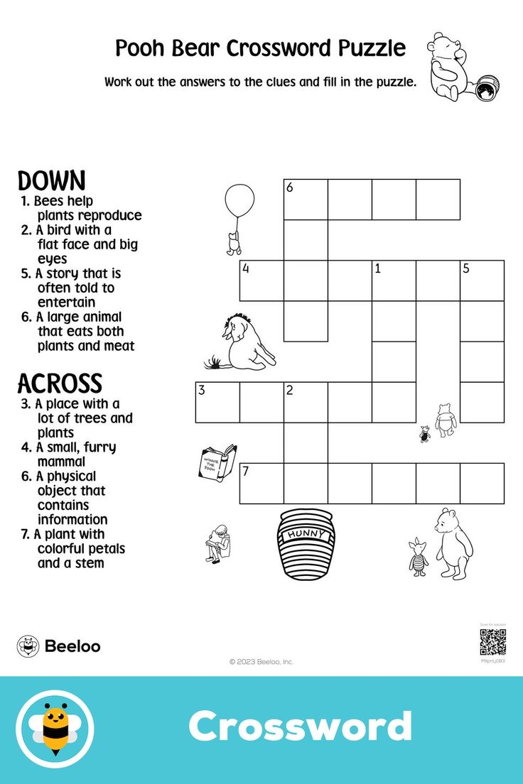 Pooh Bear Crossword Puzzle Pooh Bear Crossword Puzzle