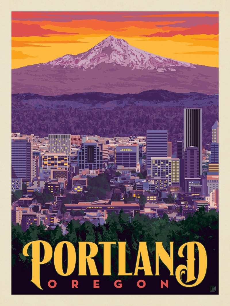 Portland Oregon Sunrise Skyline Anderson Design Group Portland Oregon Sunrise Skyline Anderson Design Group