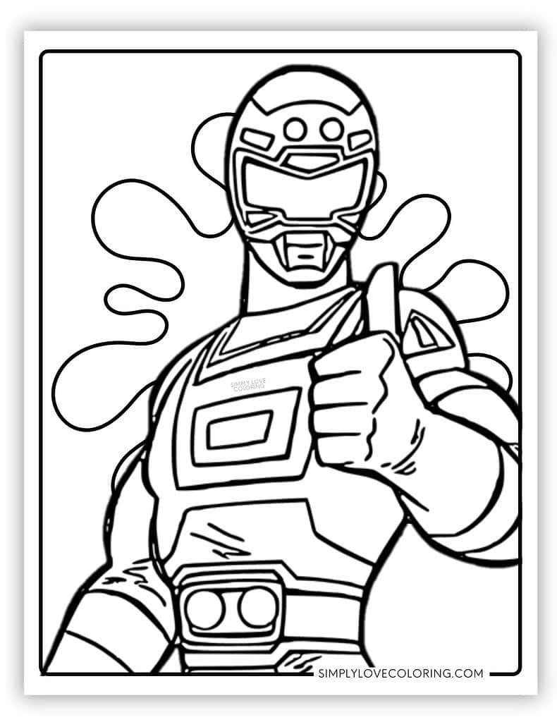coloring pages of power rangers