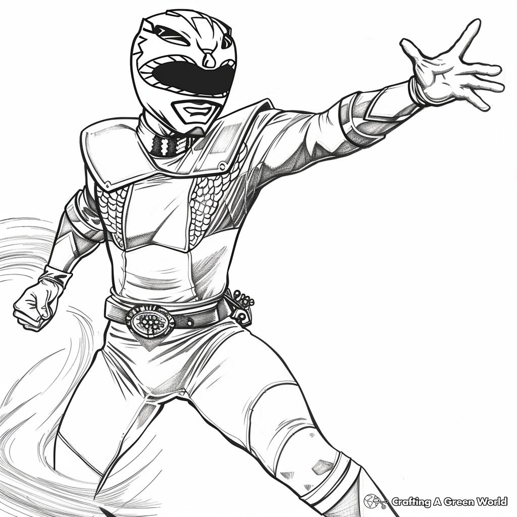 power ranger pictures to color