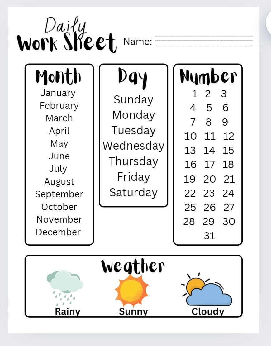 pre pre k worksheets
