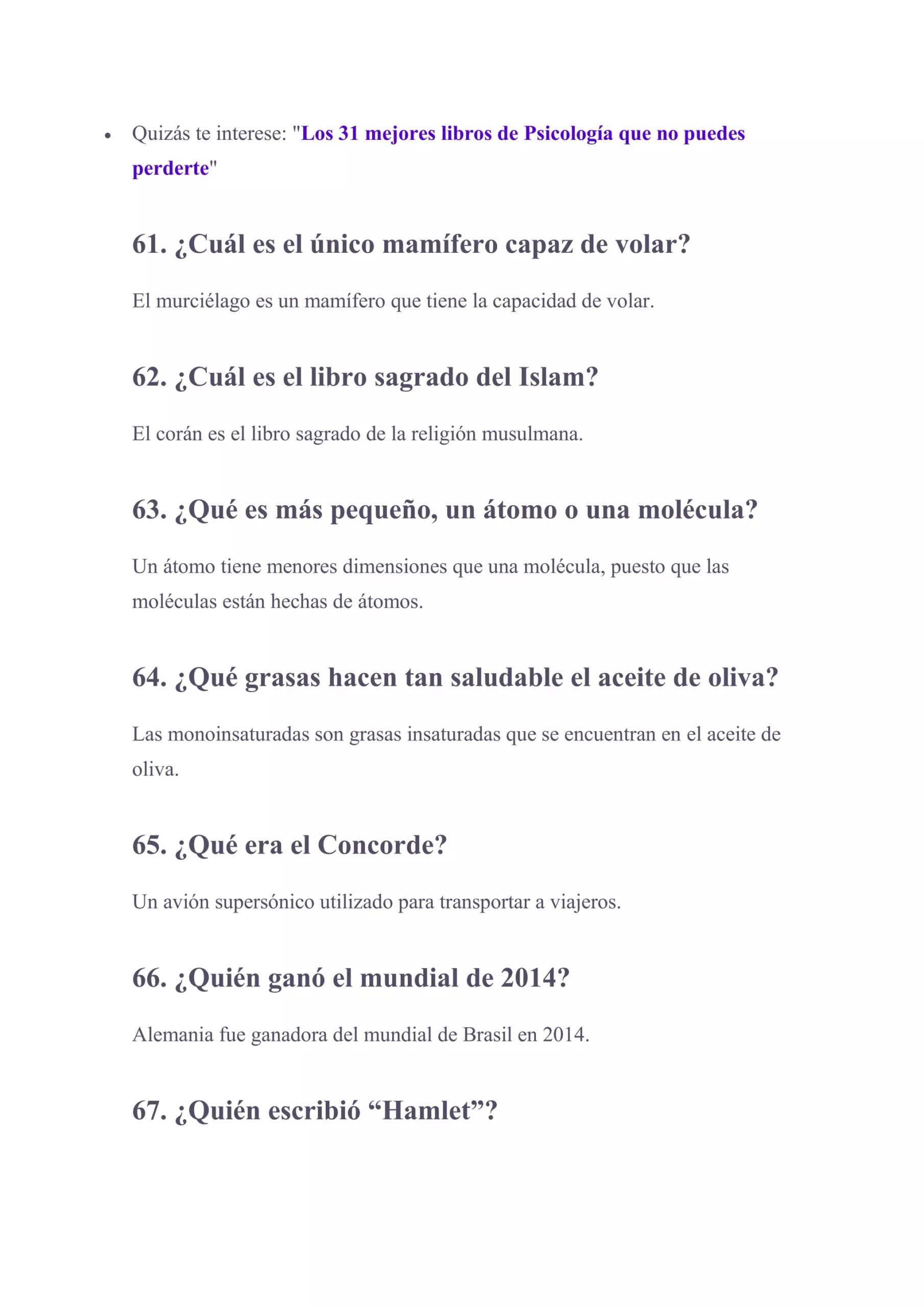 Preguntas De Cultura General Y Sus Respuestas PDF