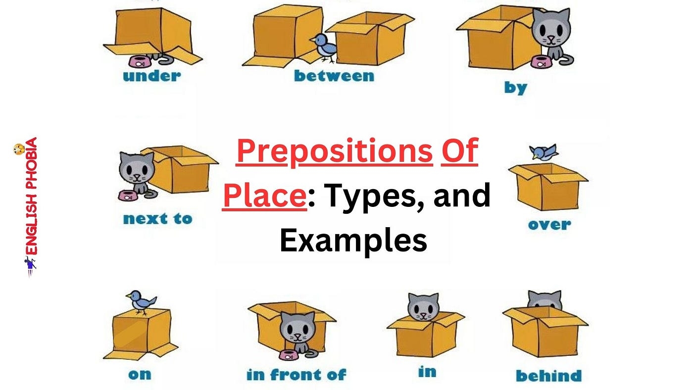 Prepositions Of Place Types And Examples By English Phobia Medium
