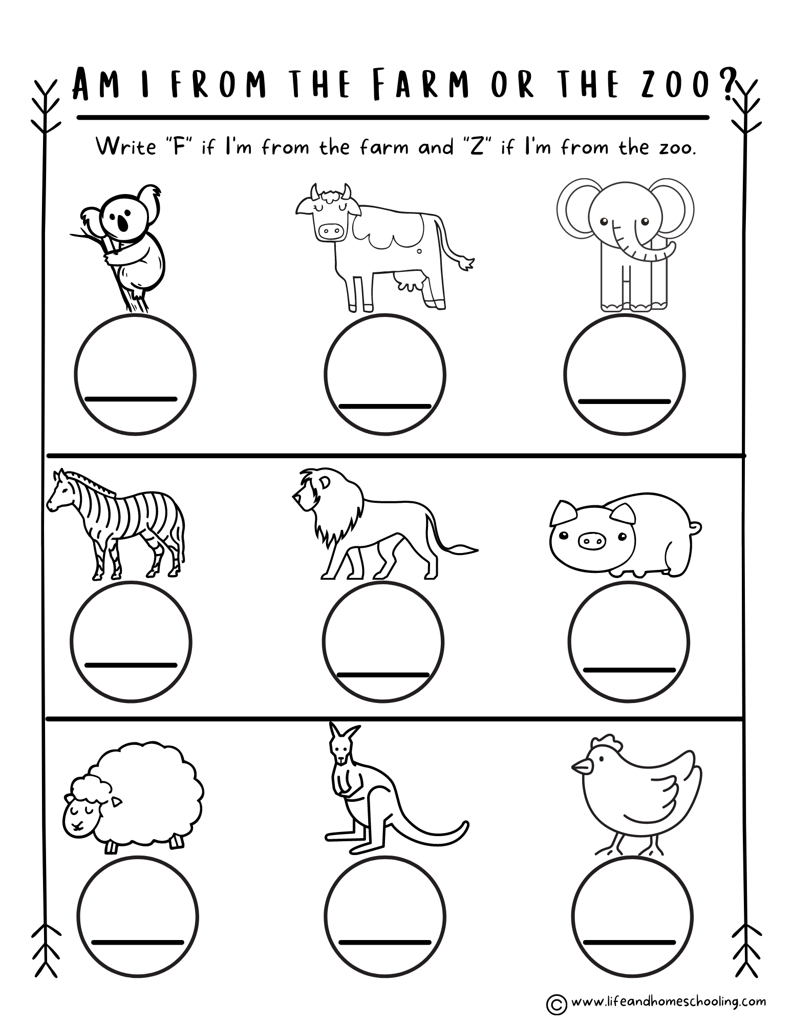 Preschool Kindergarten Animal Worksheets Made By Teachers Preschool Kindergarten Animal Worksheets Made By Teachers