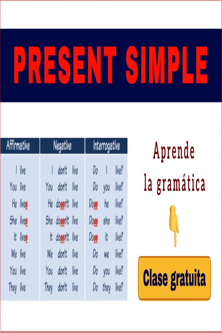 presente simple en ingles