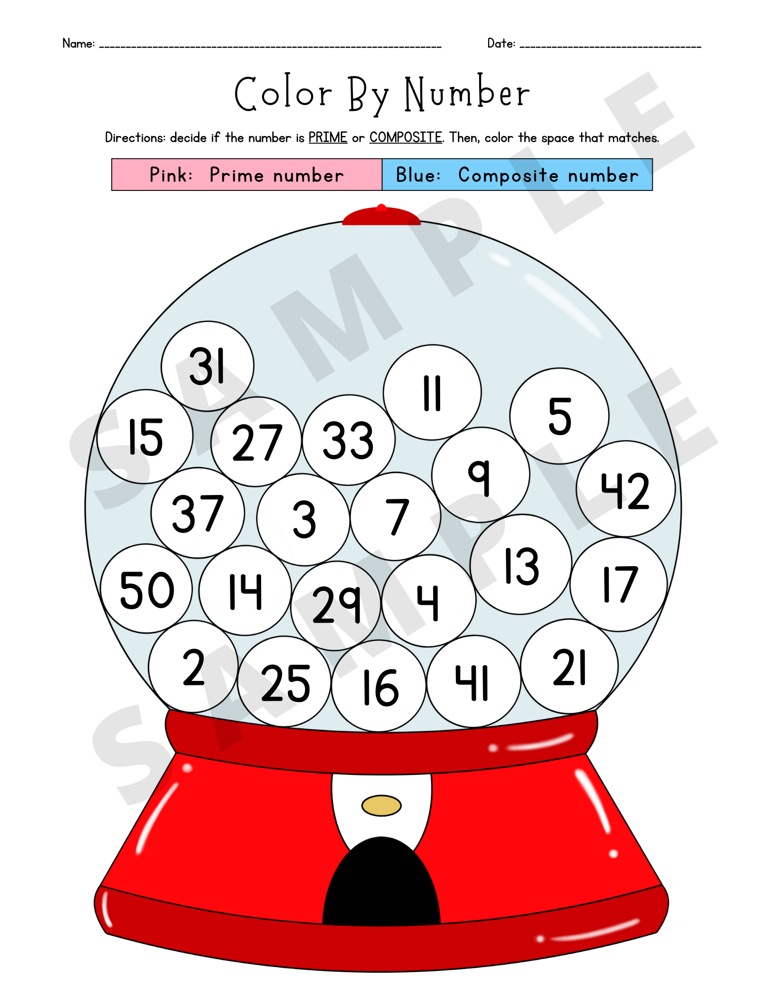 prime and composite numbers worksheets