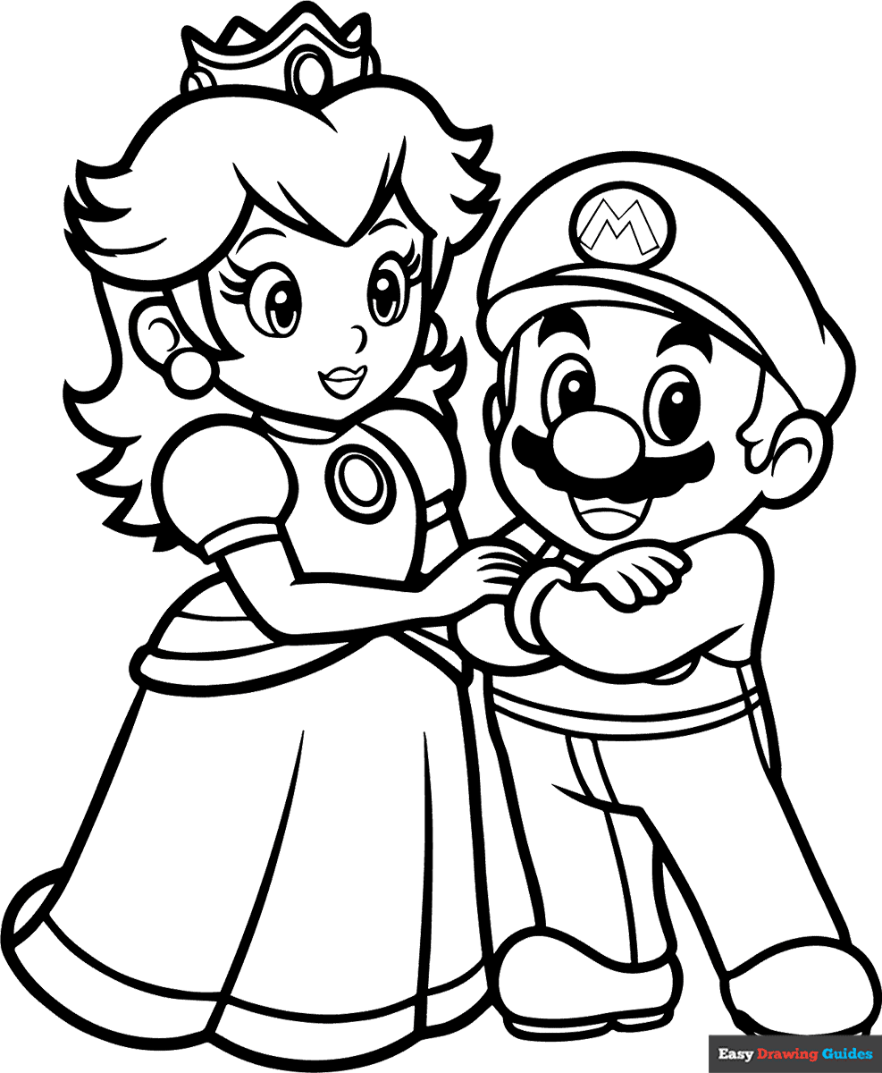 mario characters to color mario characters to color