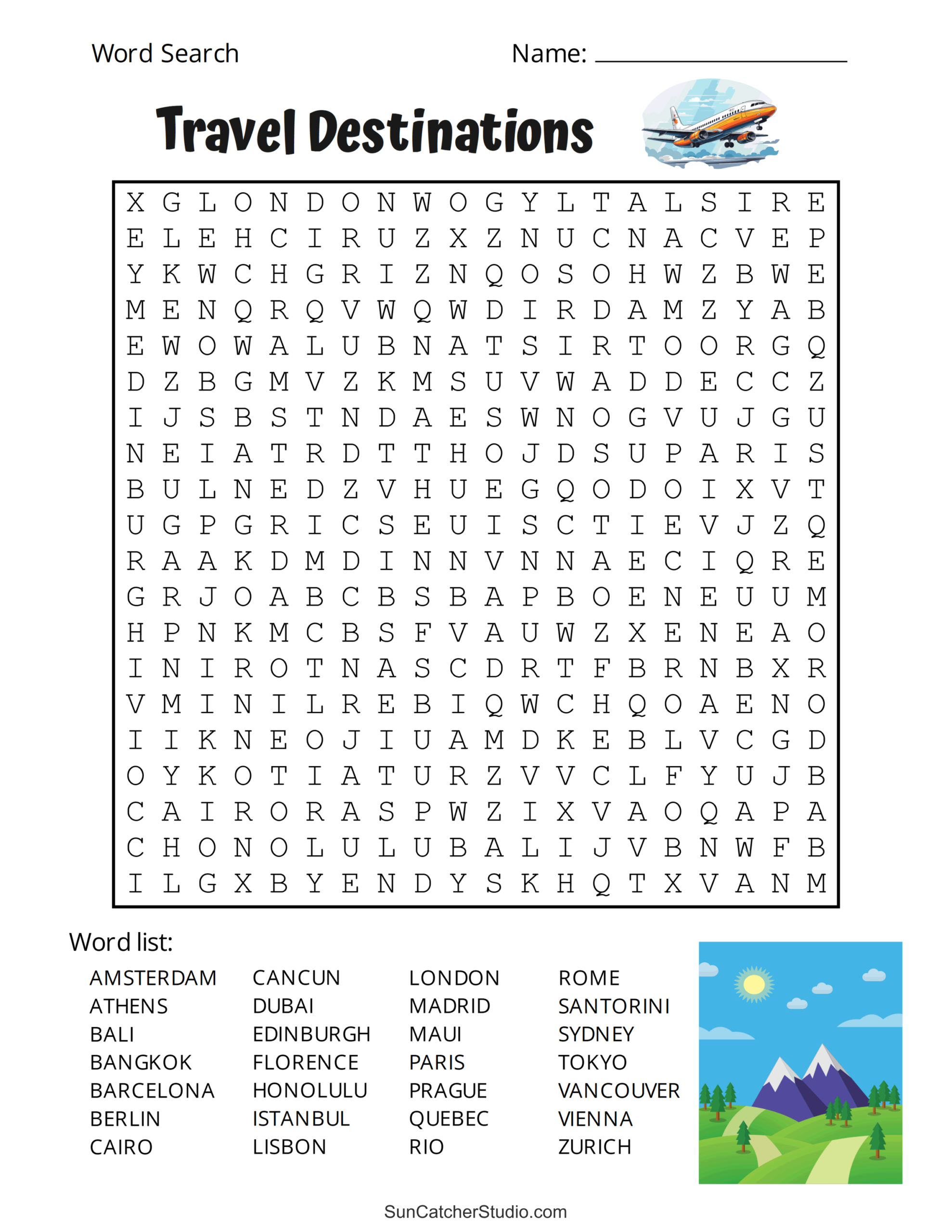 hard word searches printable
