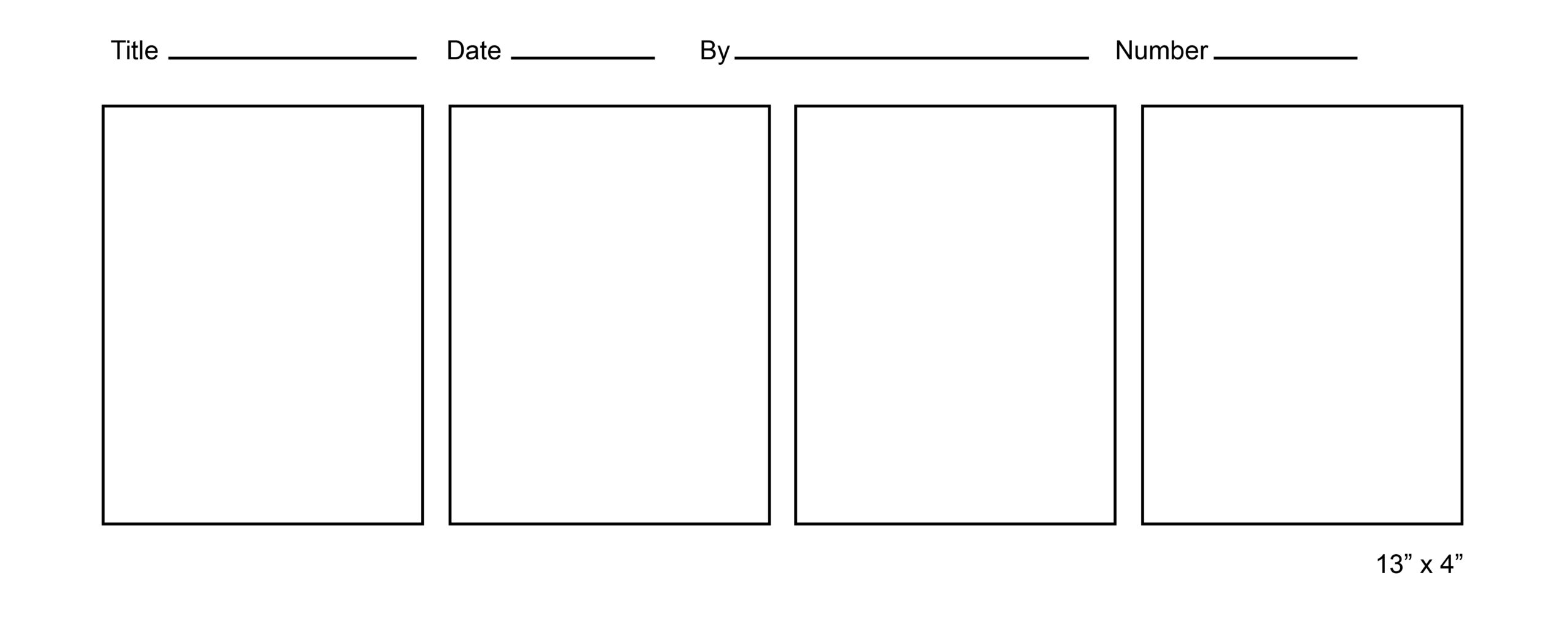 blank comic strip template