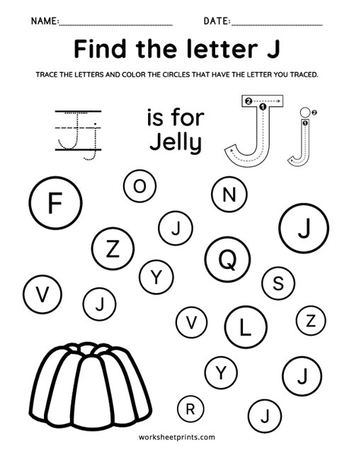 find the letter j worksheet free printable find the letter j worksheet free printable