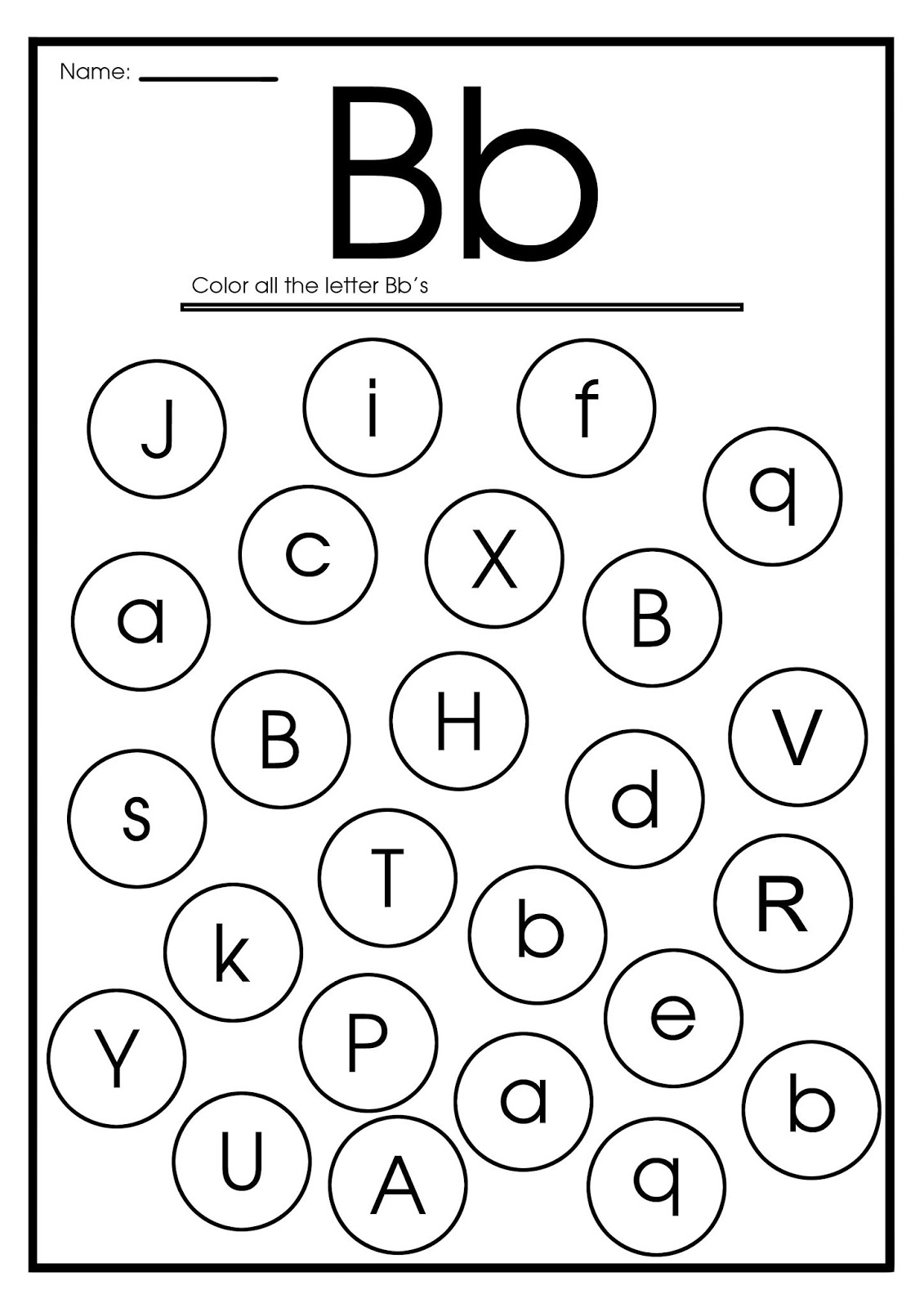 Printable Letter B Activities