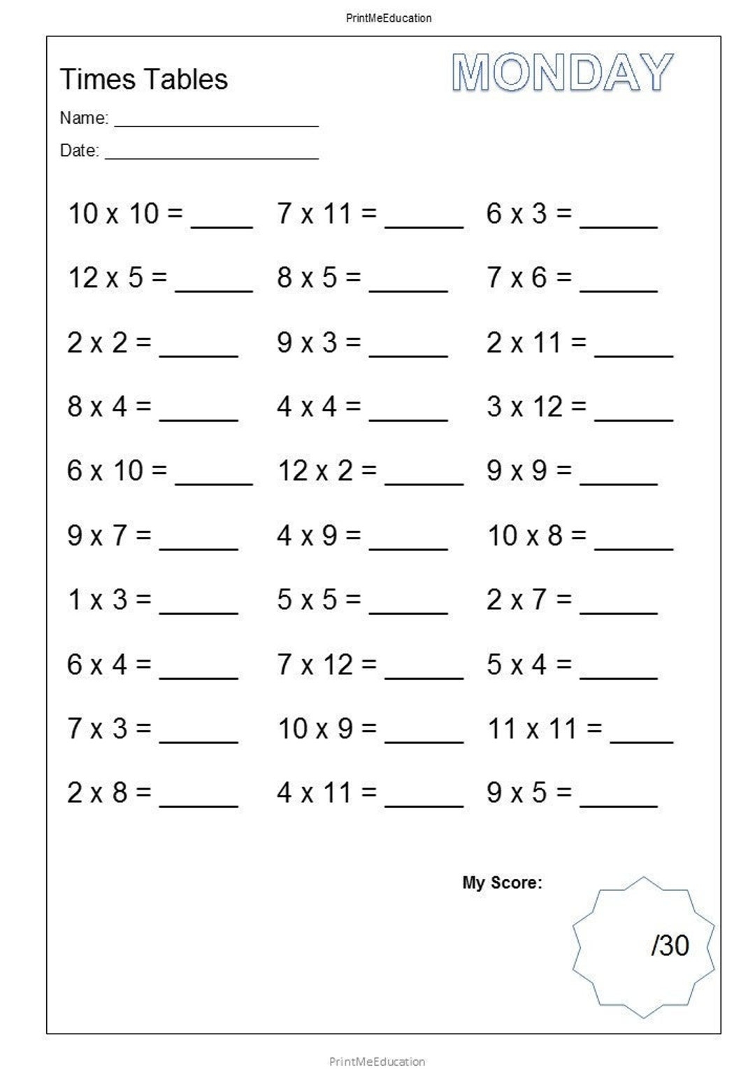 time table multiplication worksheets time table multiplication worksheets