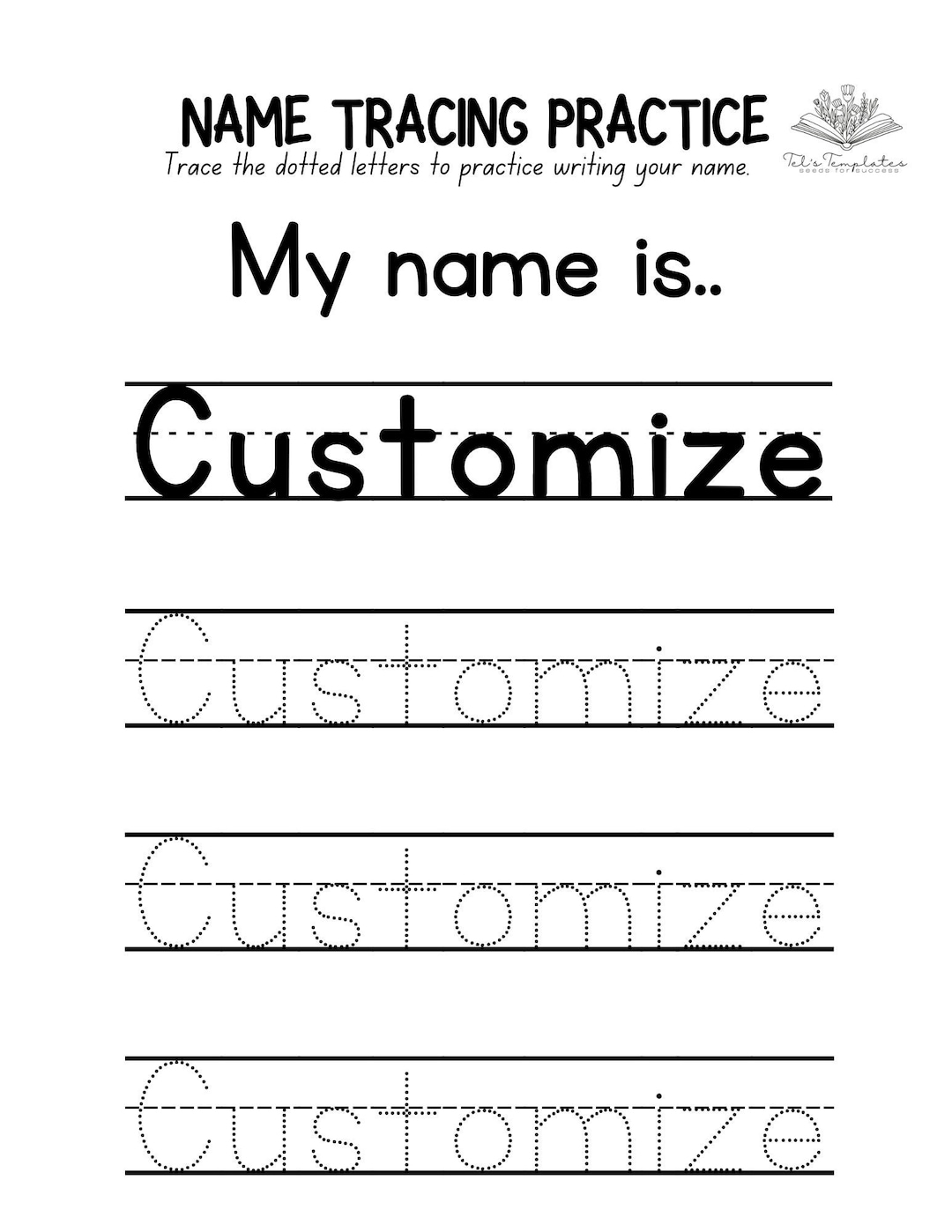 Printable Name Tracing With Lines Printable Free Templates Printable Name Tracing With Lines Printable Free Templates