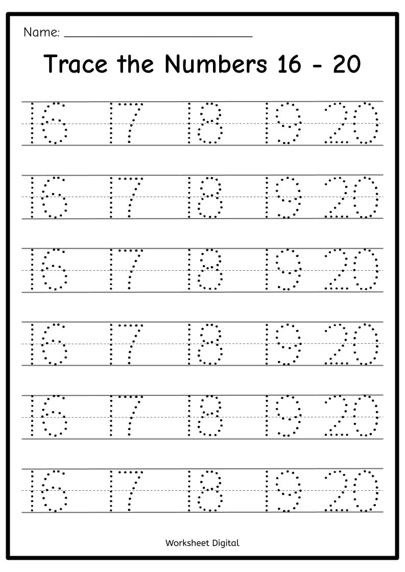 Printable Numbers 1 50 Tracing Worksheets Homeschool Kindergarten PDF Download Etsy Israel