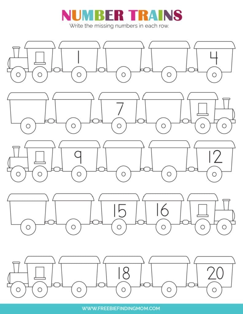 kindergarten number writing worksheets