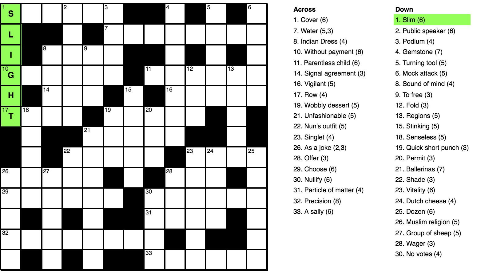 Pure CSS Crossword CSS Grid Bram us