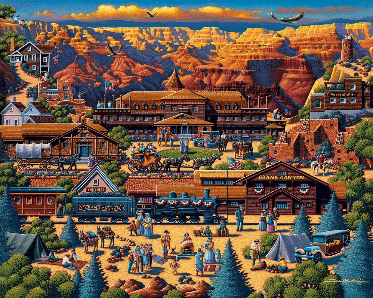 Puzzle Grand Canyon The Largest Puzzle In The World Is A Giant 60 000 Piece Map National Parks Puzzle 1000 Pieces