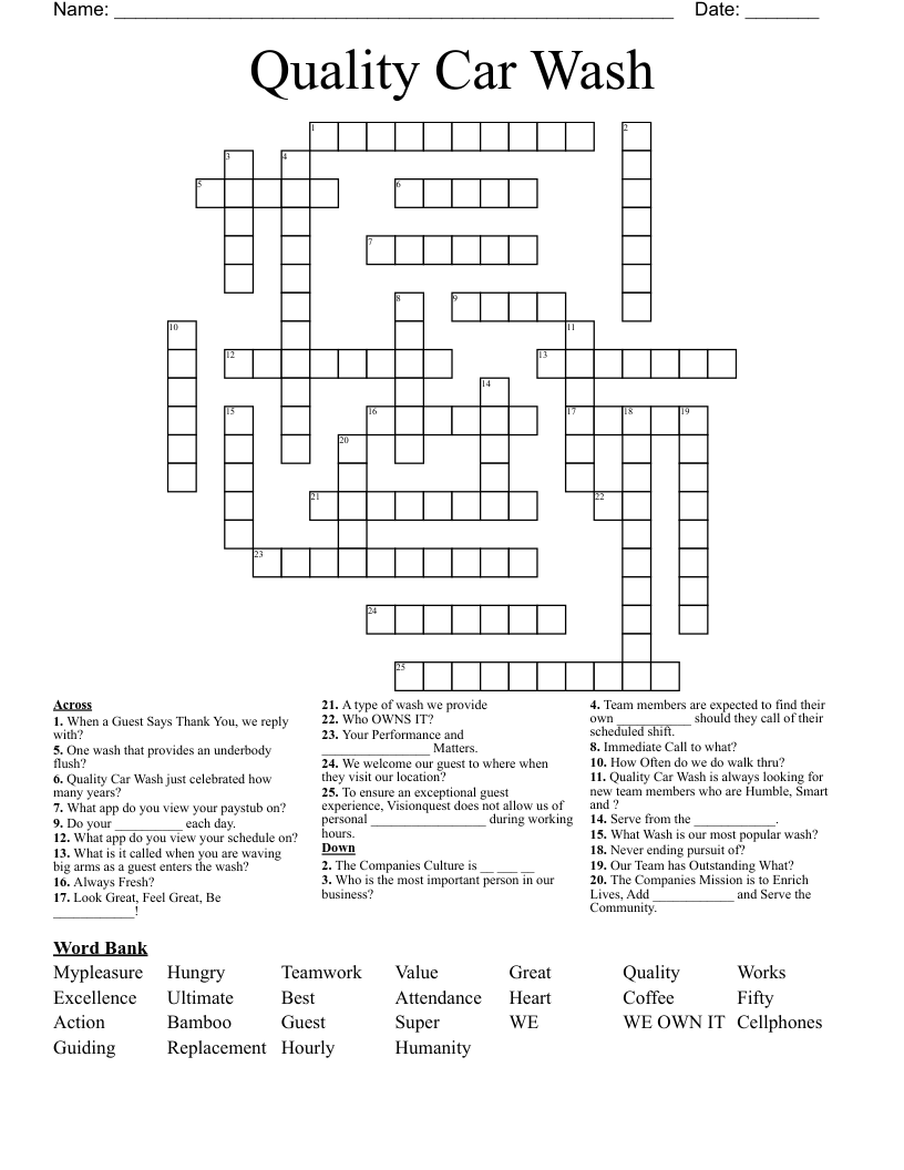 wash against crossword clue 4 letters