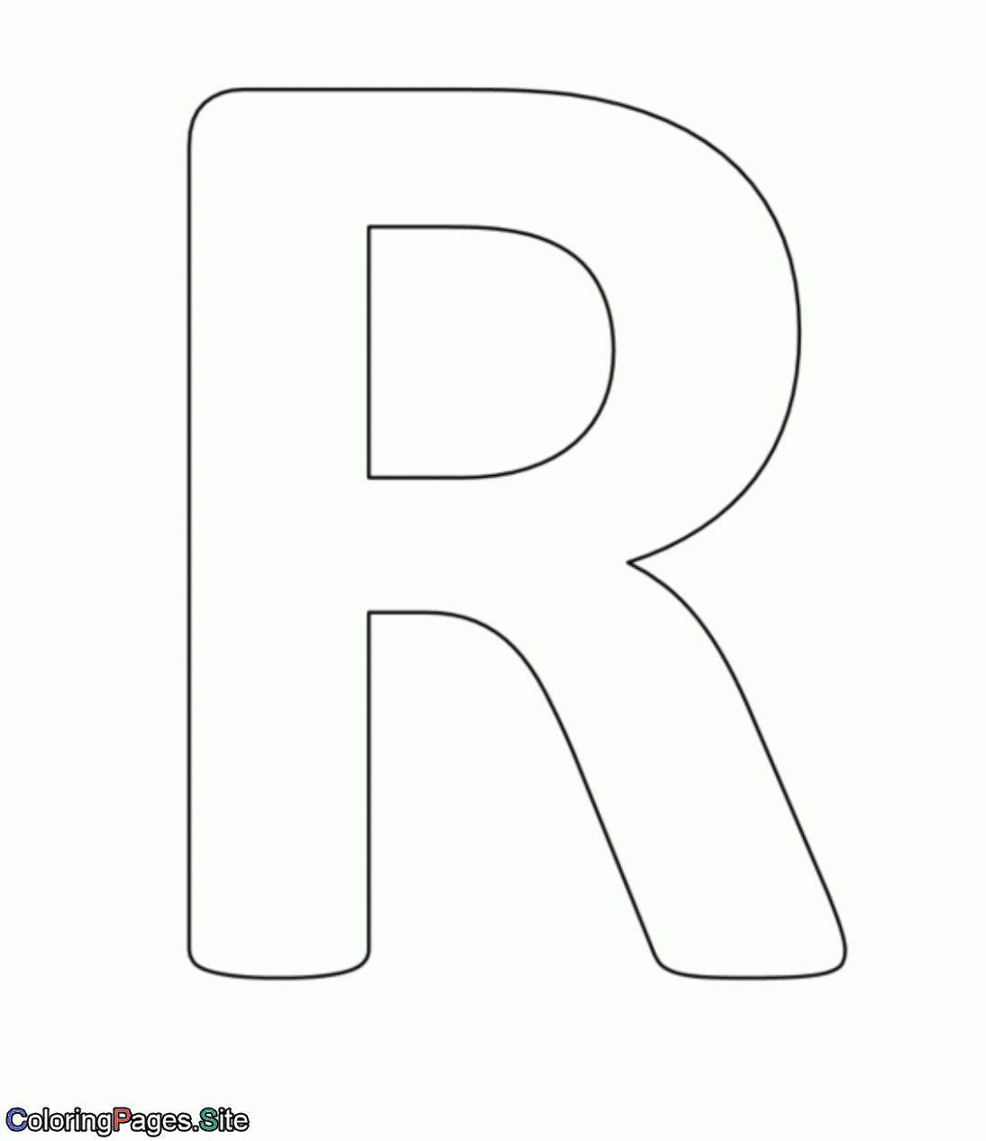 R Letter Alphabet Coloring Page Coloring Pages Online