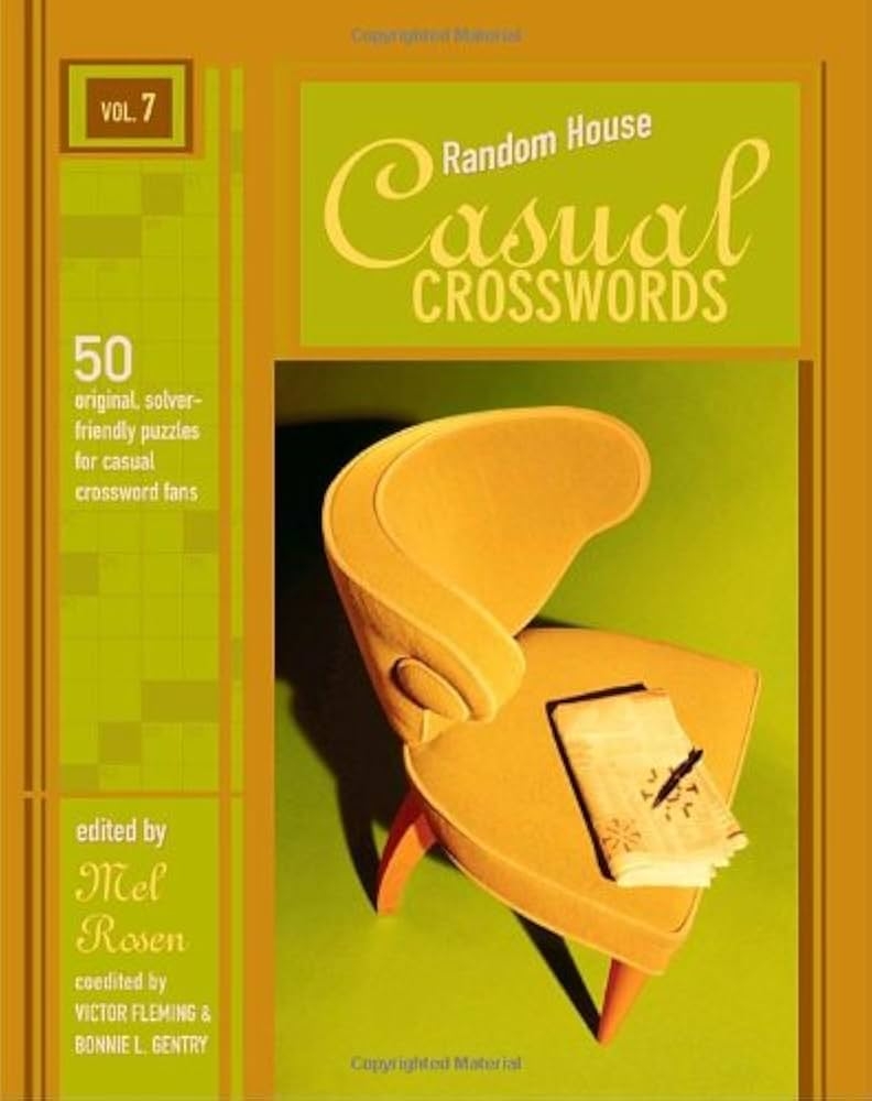Random House Casual Crosswords Rosen Mel Fleming Victor Gentry Bonnie L 9780375723315 Amazon Books