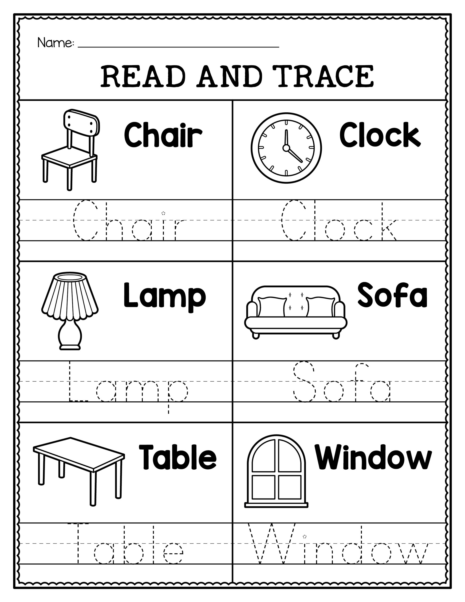 Read Trace Worksheets Fun Educational Read Trace Worksheets For Kids Made By Teachers Read Trace Worksheets Fun Educational Read Trace Worksheets For Kids Made By Teachers