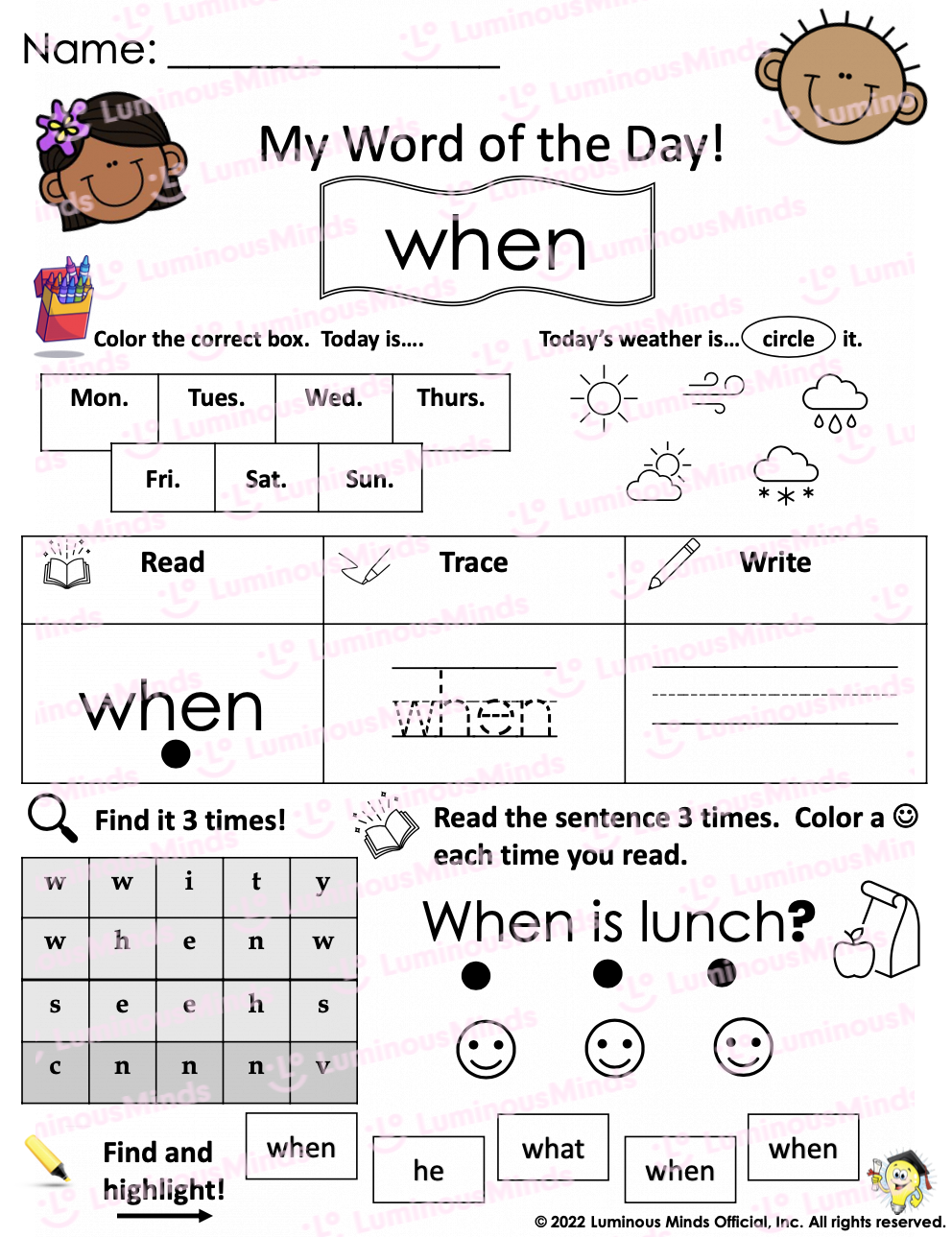 sight words activity worksheets sight words activity worksheets