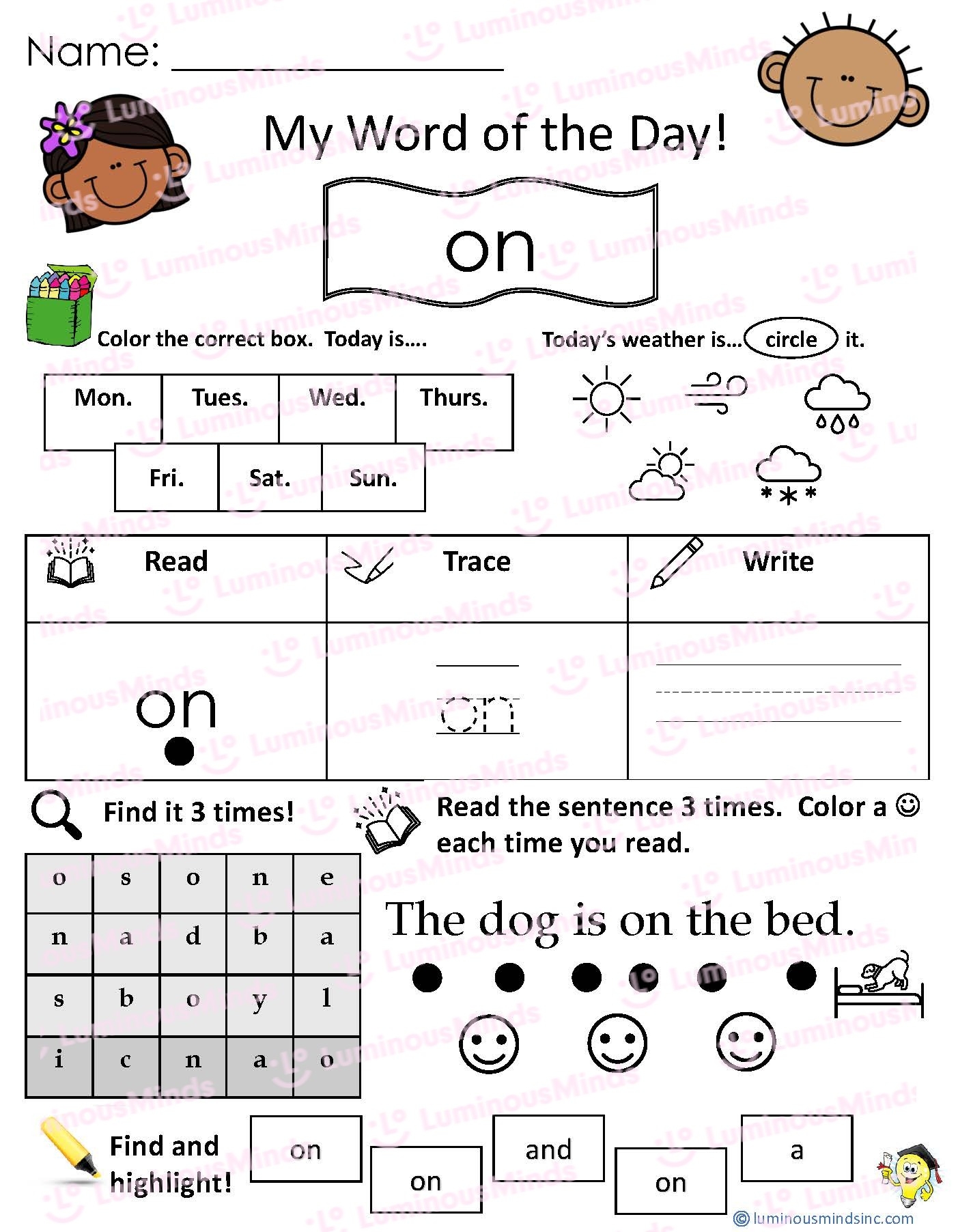 Reading Comprehension Worksheets My Word Of The Day On Reading Comprehension Worksheets My Word Of The Day On