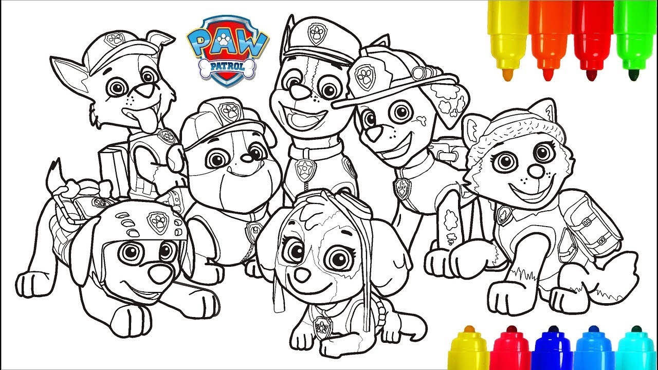 Rescue Knights 60 Paw Patrol Coloring Pages 100 Free PDF Printables Mess Free Coloring For Toddlers