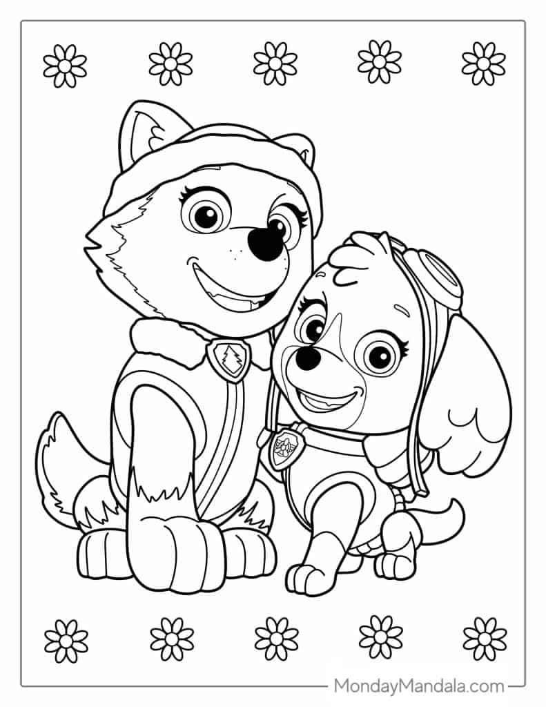 Rescue Knights 60 Paw Patrol Coloring Pages 100 Free PDF Printables Mess Free Coloring For Toddlers