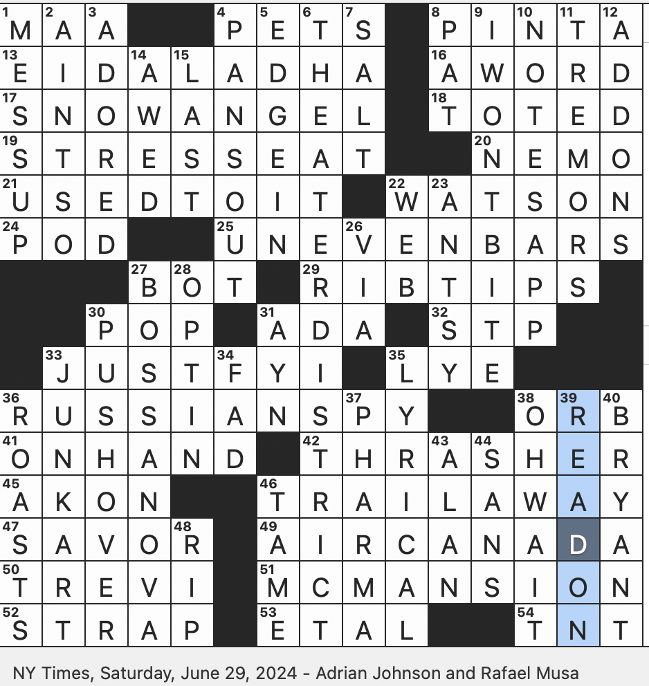 Rex Parker Does The NYT Crossword Puzzle Chewy Barbecue Bits SAT 6 29 24 Magazine With A Skater Of The Year Award Exploding Part Of A Touch me Not Parsons Who Worked Rex Parker Does The NYT Crossword Puzzle Chewy Barbecue Bits SAT 6 29 24 Magazine With A Skater Of The Year Award Exploding Part Of A Touch me Not Parsons Who Worked