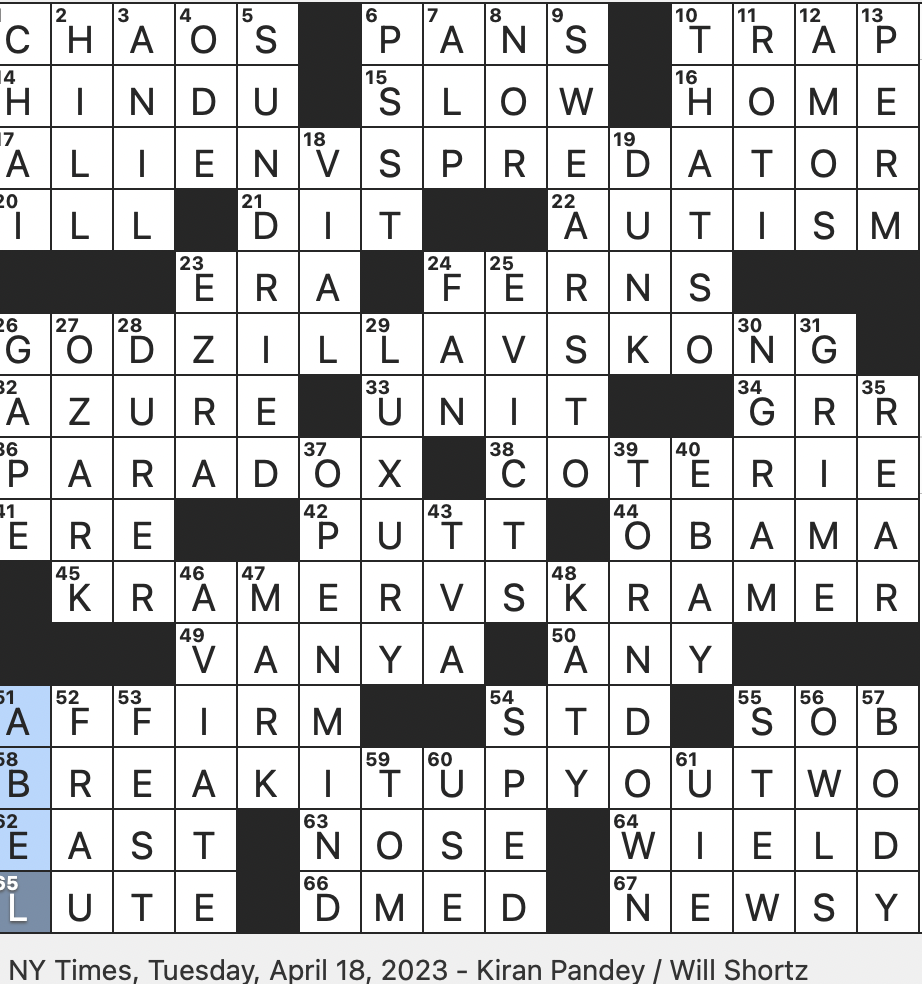 break off nyt crossword